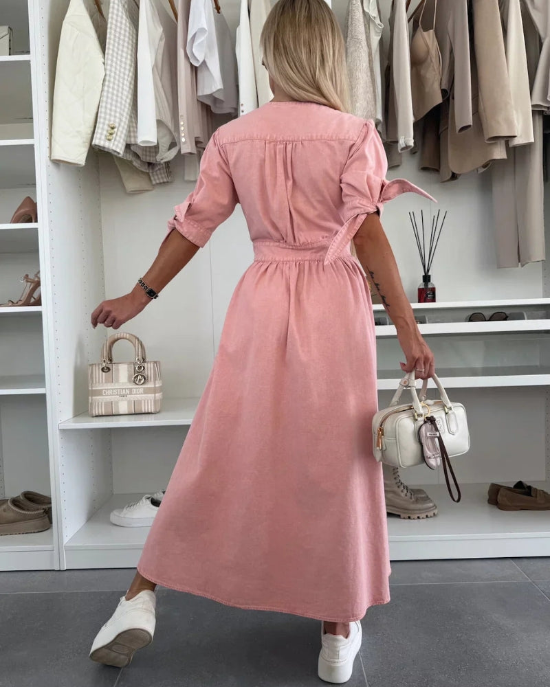EVANIA - VESTIDO DE JEAN ELEGANTE