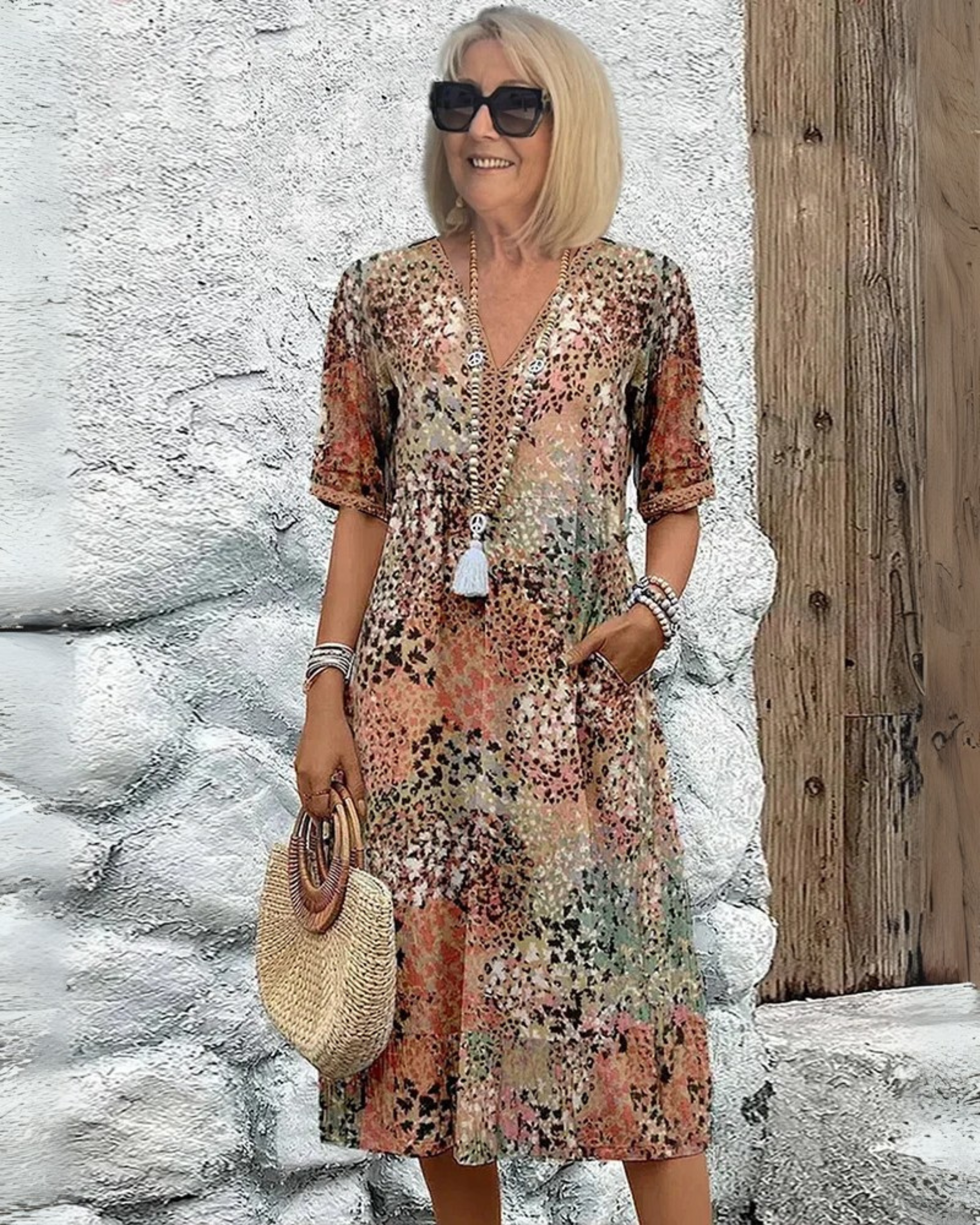SKYE - VESTIDO MIDI VIBRANTE