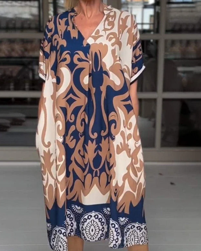 SADARA - VESTIDO IMPRESO VIBRANTE