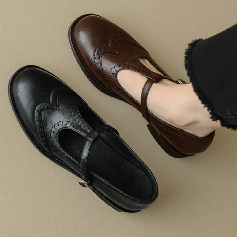 Sarah&Kate™| Elegantes Mary Janes con T-Strap