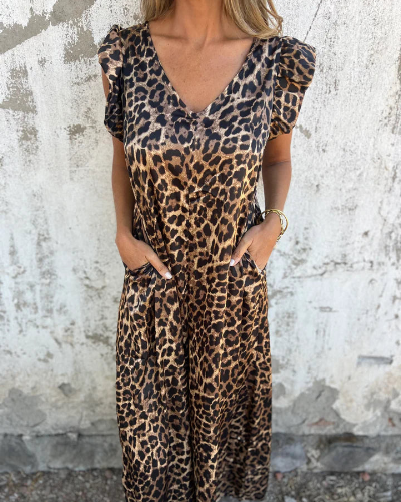 BOILIFE - MONO DE LEOPARDO CON ESCOTE EN V