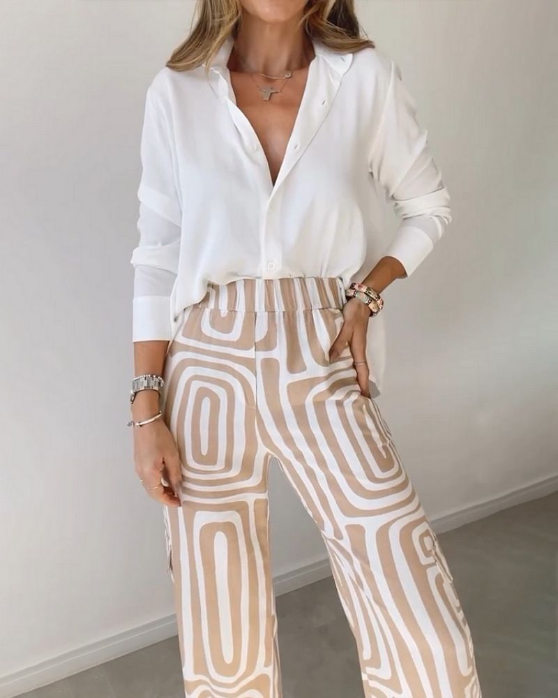 CANDELA - CONJUNTO DE 2 PIEZAS CAMISA Y PANTALÓN