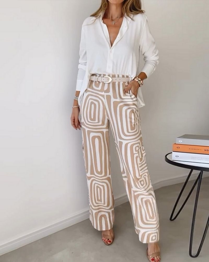 CANDELA - CONJUNTO DE 2 PIEZAS CAMISA Y PANTALÓN