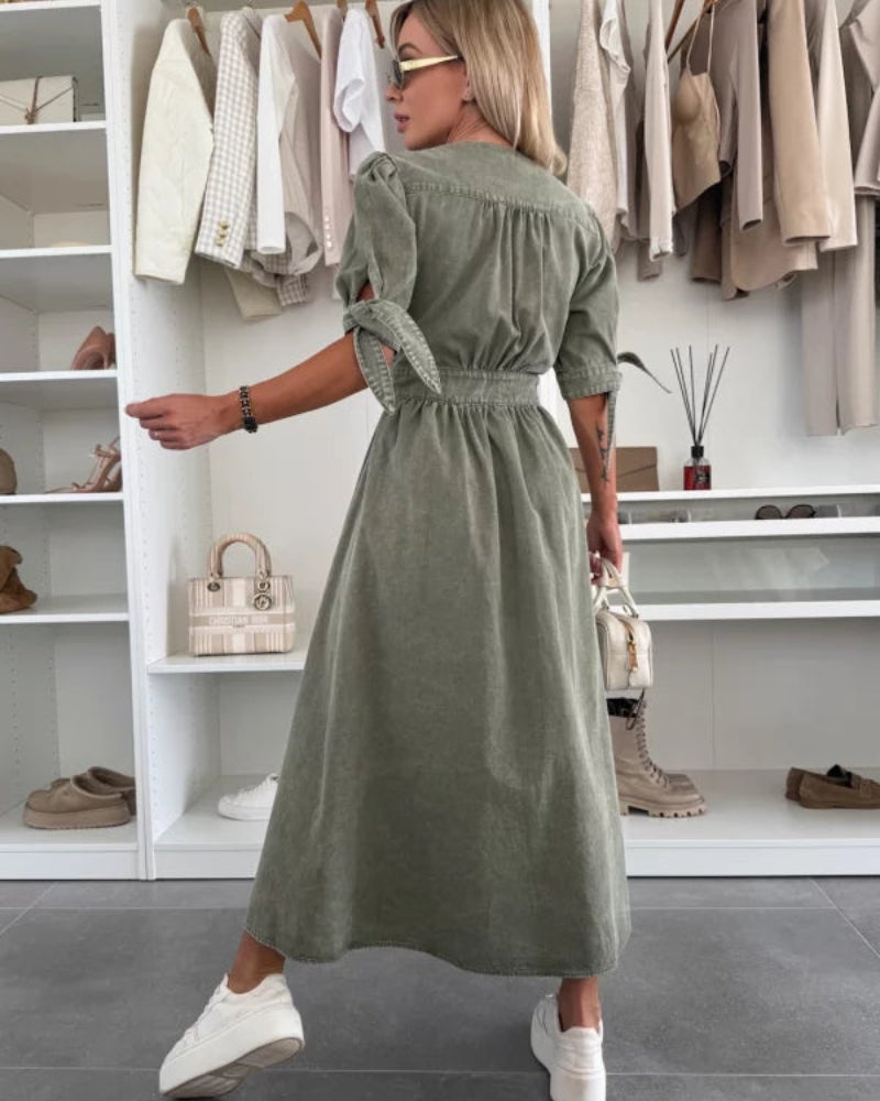 EVANIA - VESTIDO DE JEAN ELEGANTE