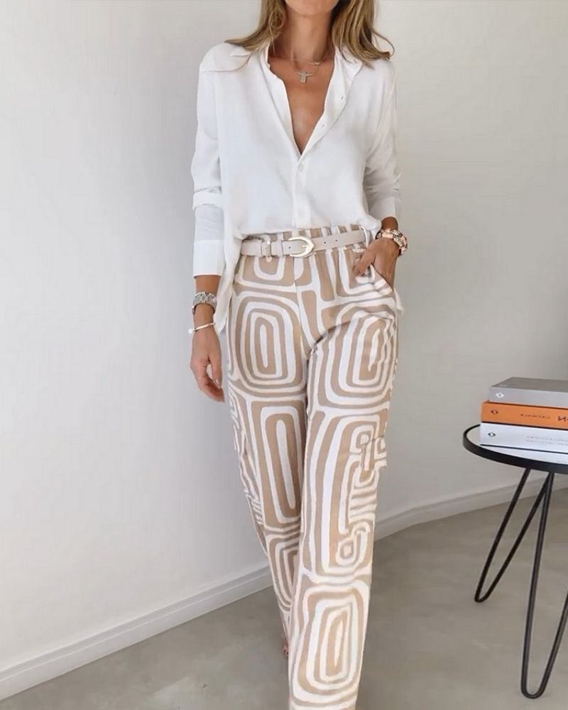 CANDELA - CONJUNTO DE 2 PIEZAS CAMISA Y PANTALÓN