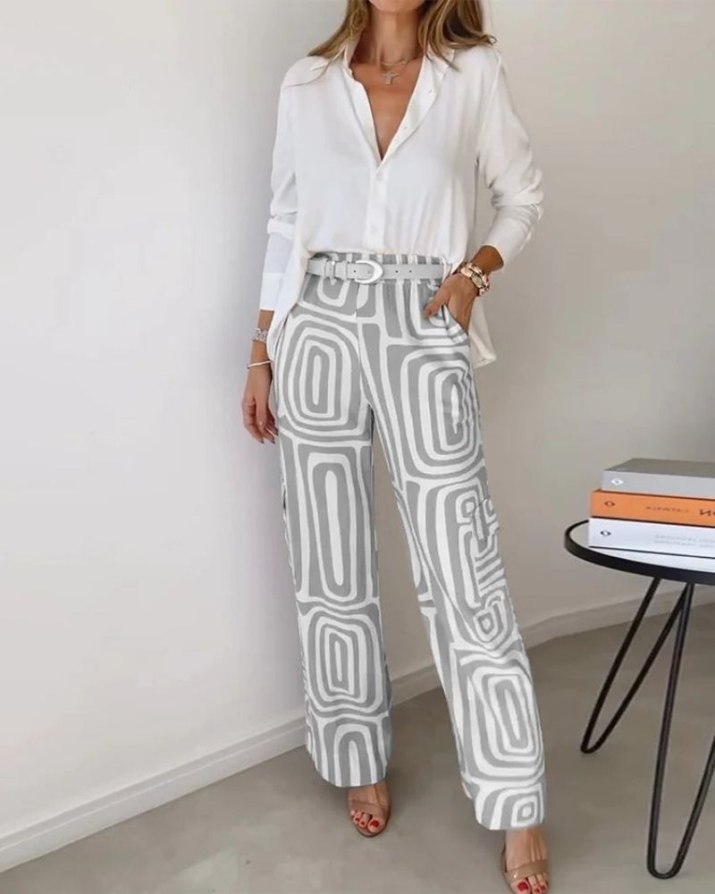 CANDELA - CONJUNTO DE 2 PIEZAS CAMISA Y PANTALÓN