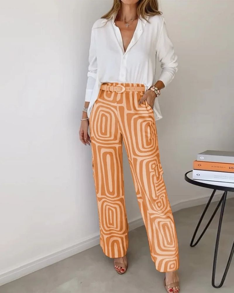 CANDELA - CONJUNTO DE 2 PIEZAS CAMISA Y PANTALÓN