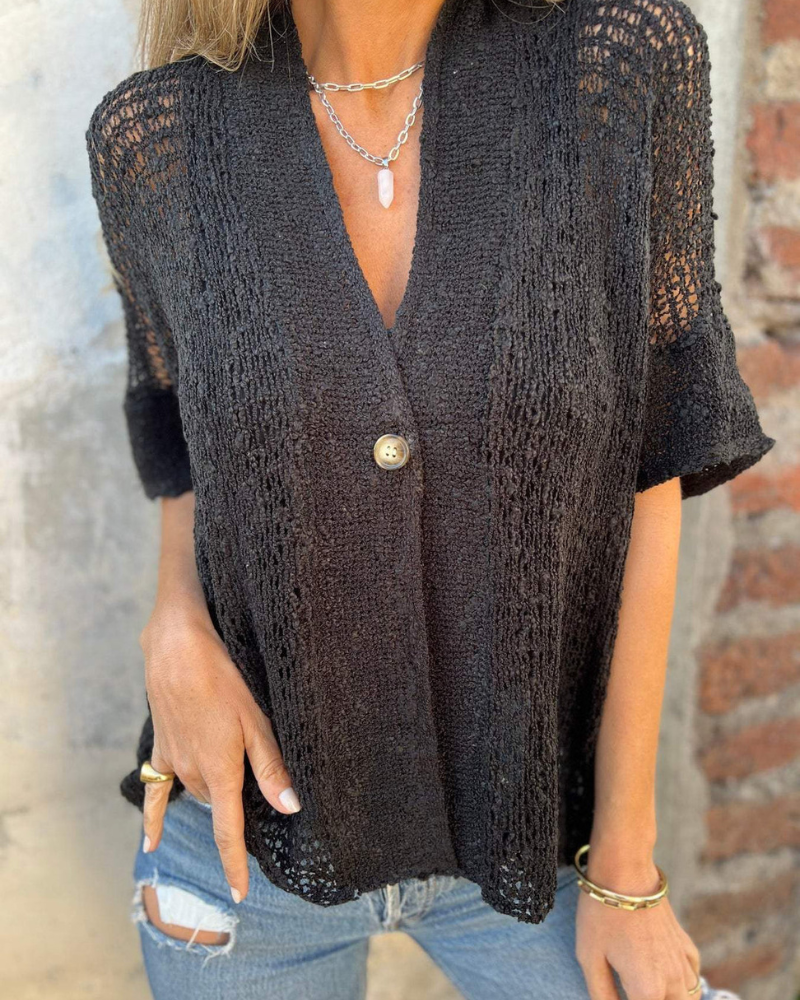 LINDSY - TOP TEXTURIZADO ELEGANTE