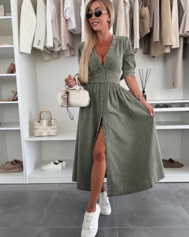 EVANIA - VESTIDO DE JEAN ELEGANTE