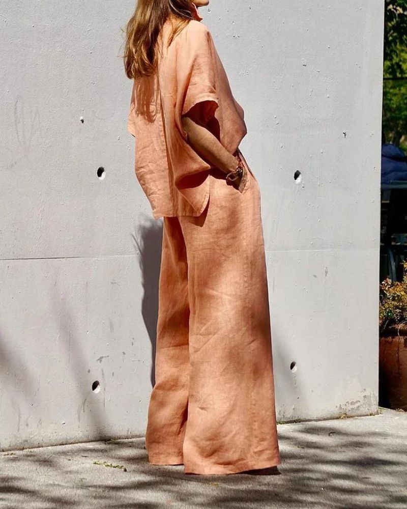 CANCÚN – Conjunto Casual Chic de 2 Piezas