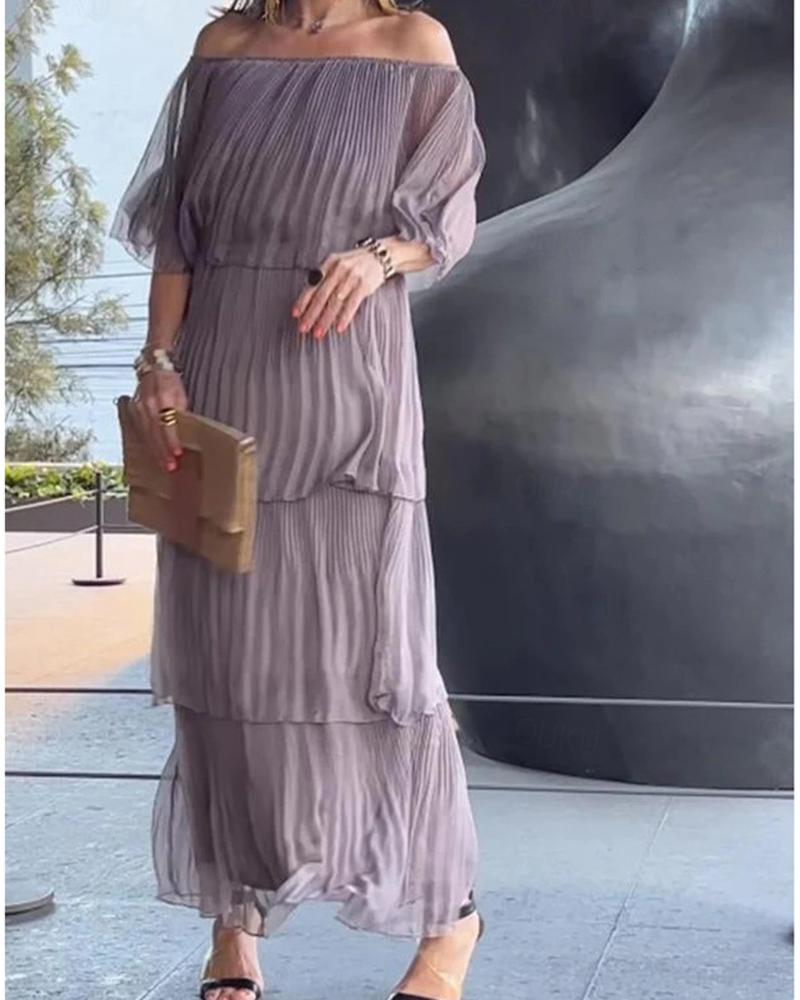 CRISINA – VESTIDO LARGO ELEGANTE EN MUSLÍN