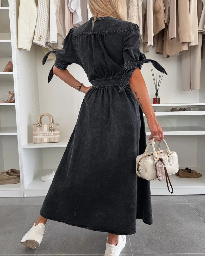 EVANIA - VESTIDO DE JEAN ELEGANTE