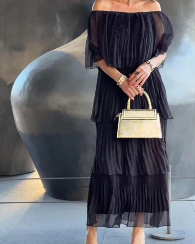 CRISINA – VESTIDO LARGO ELEGANTE EN MUSLÍN