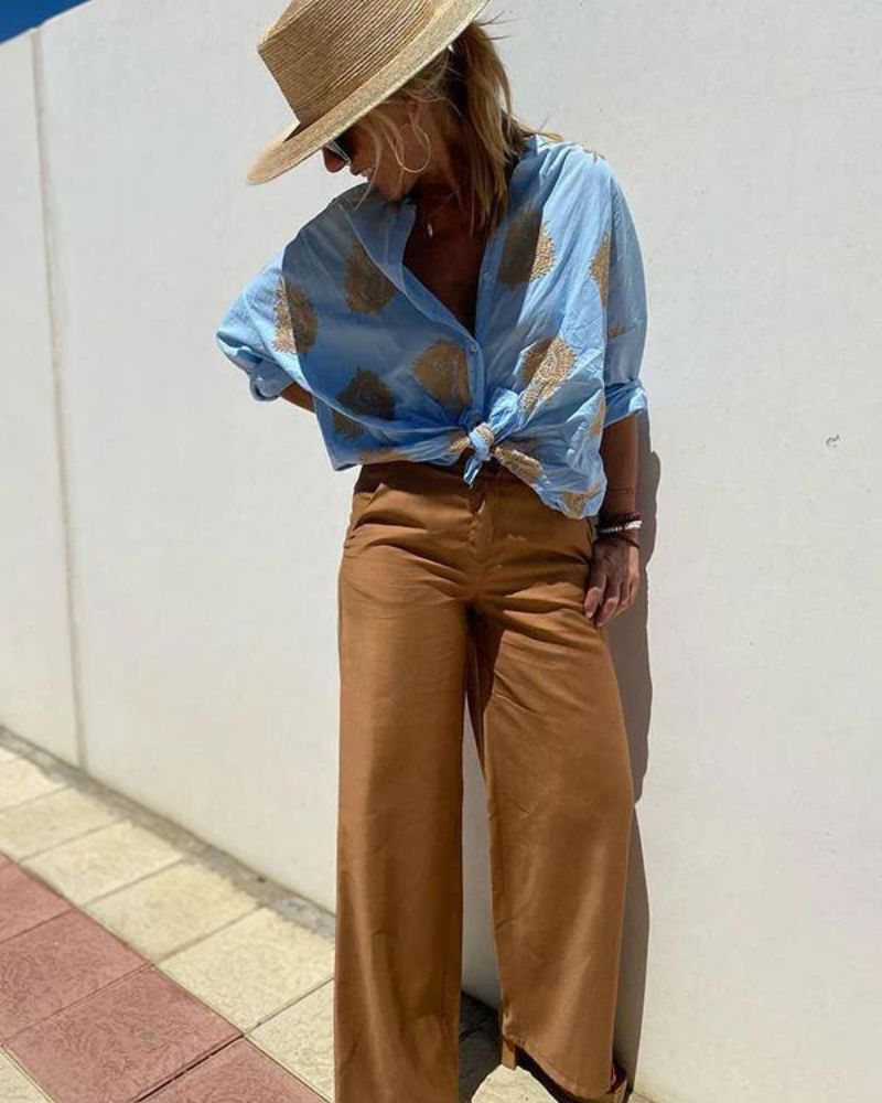 Lina – Blusa con elegantes bordados