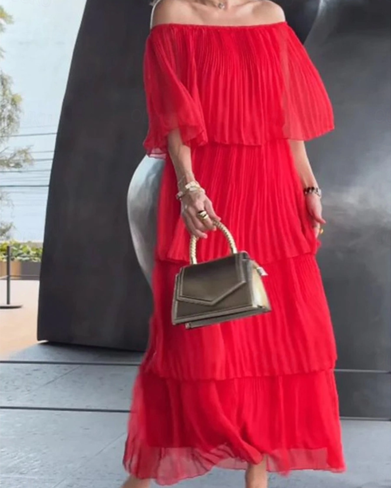 CRISINA – VESTIDO LARGO ELEGANTE EN MUSLÍN