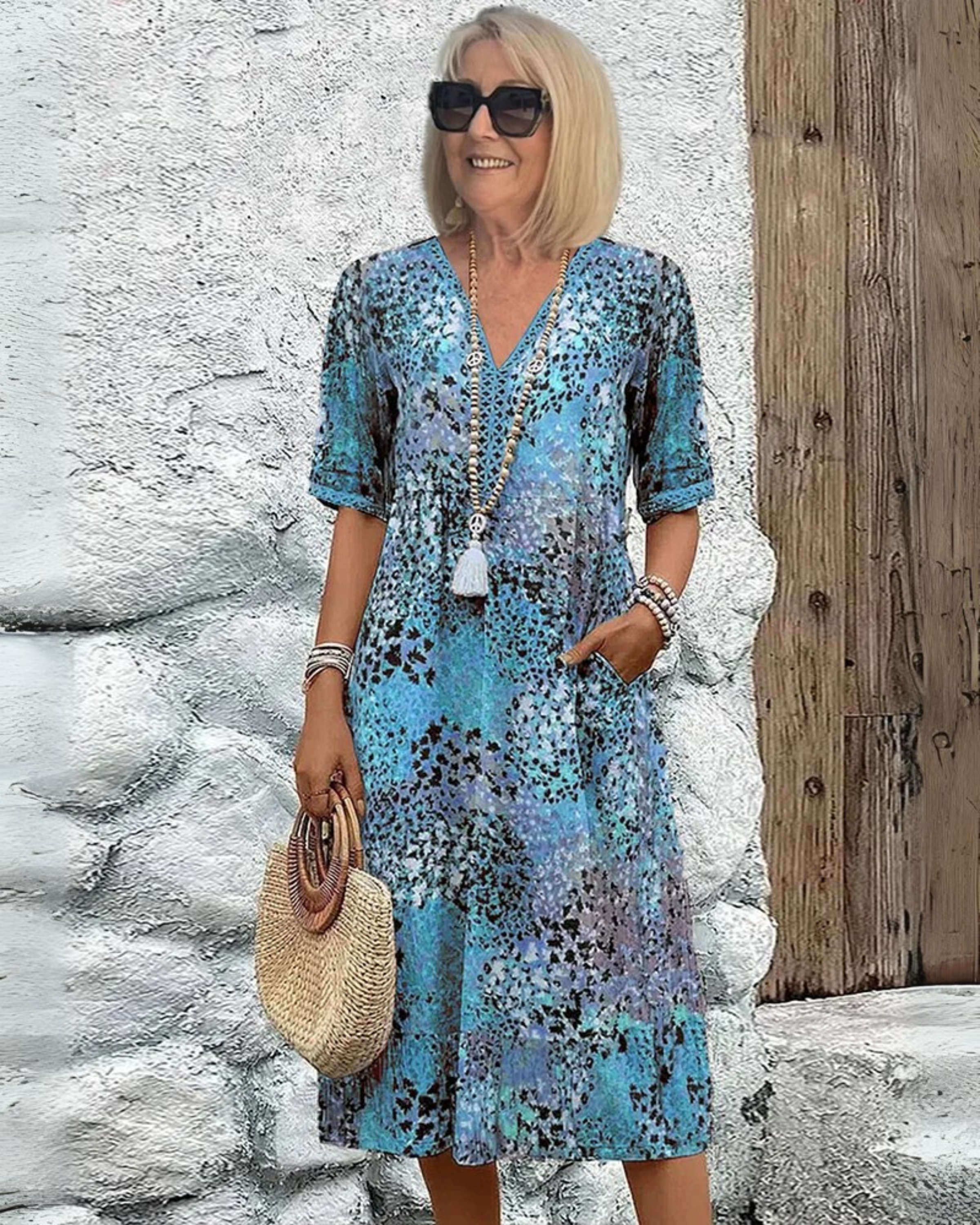 SKYE - VESTIDO MIDI VIBRANTE