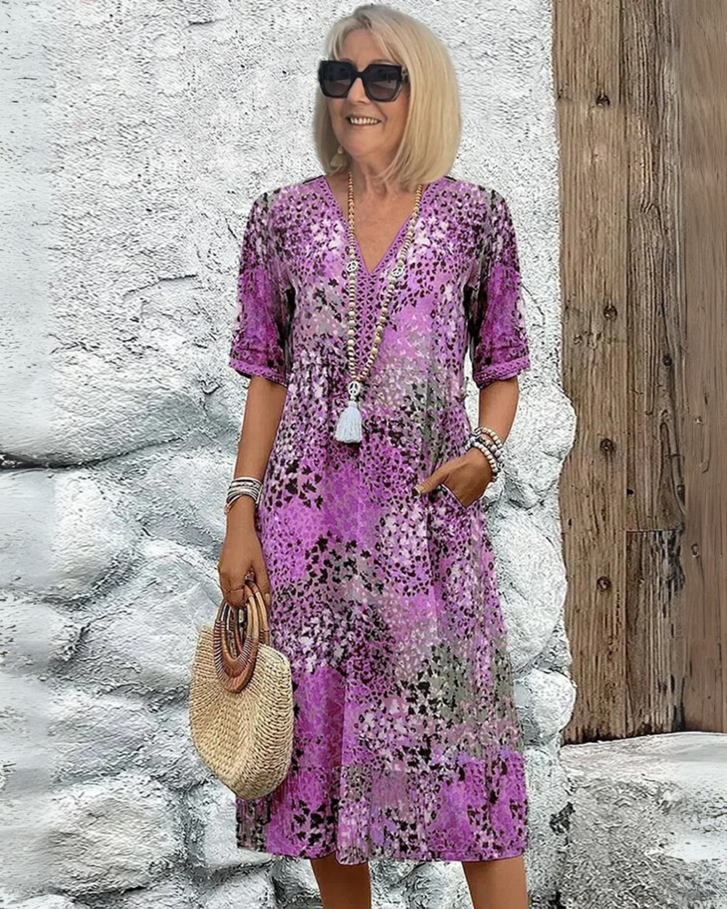 SKYE - VESTIDO MIDI VIBRANTE