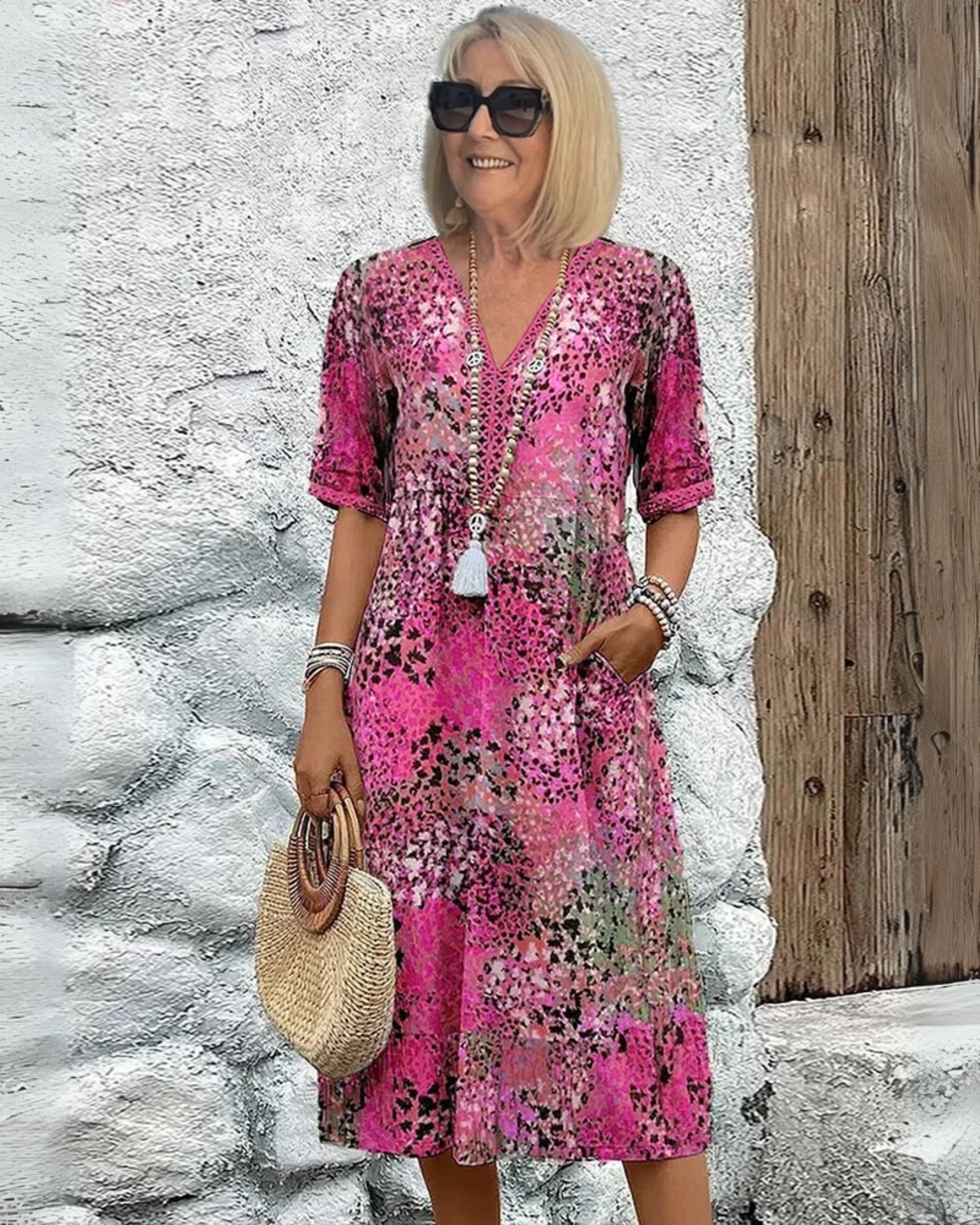 SKYE - VESTIDO MIDI VIBRANTE