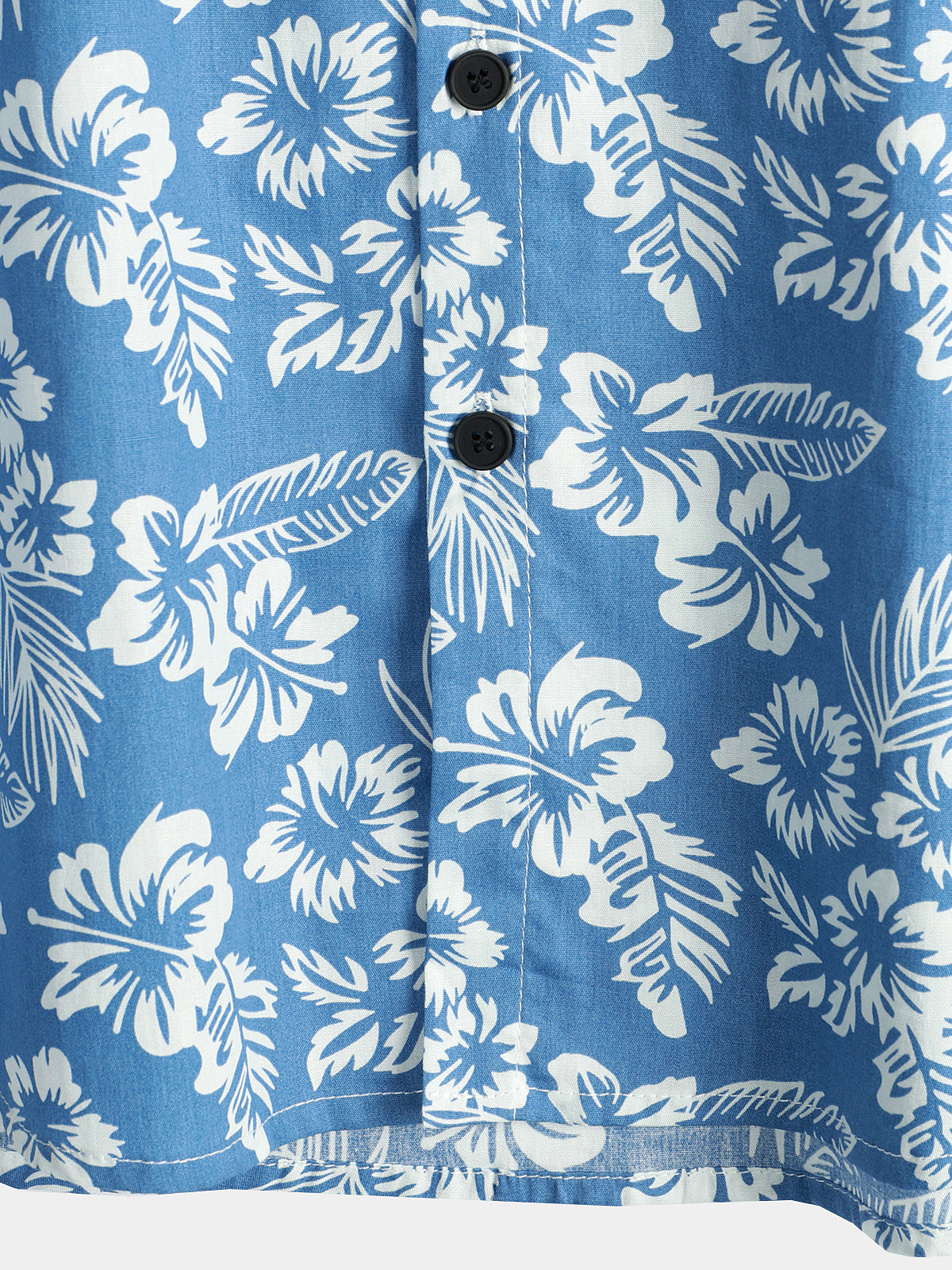 Blusa hawaiana de manga corta con estampado de flores