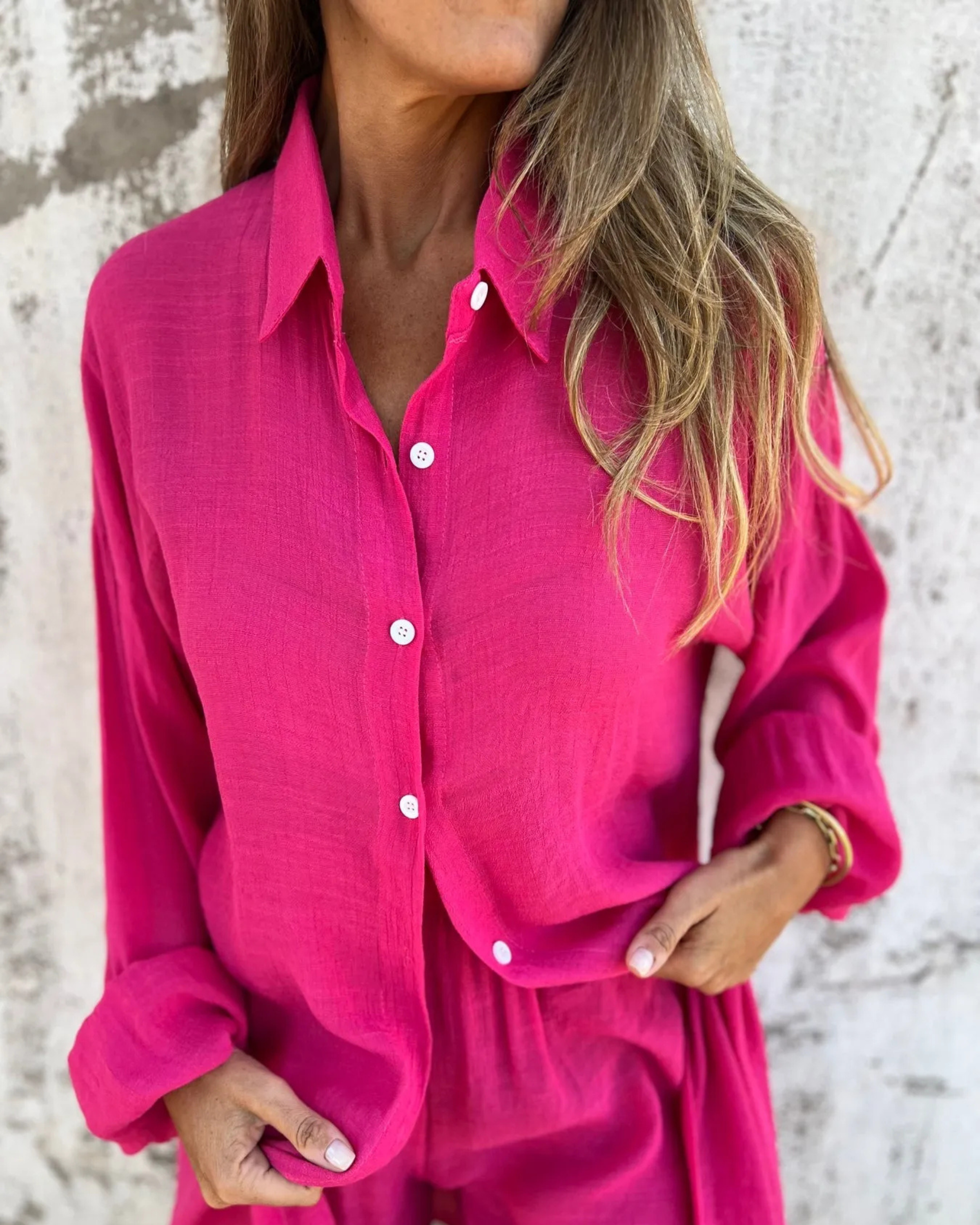 IZELA - CONJUNTO CAMISA Y SHORT DESENFADADO