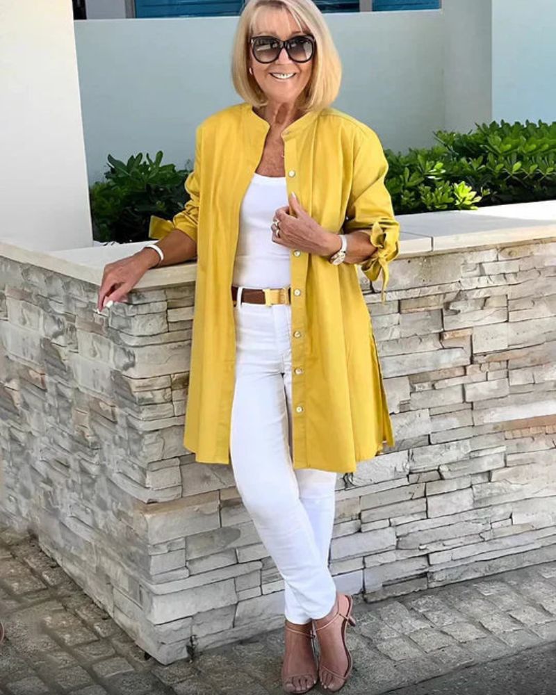 CHERISH - CAMISA DE ALGODÓN Y LINO