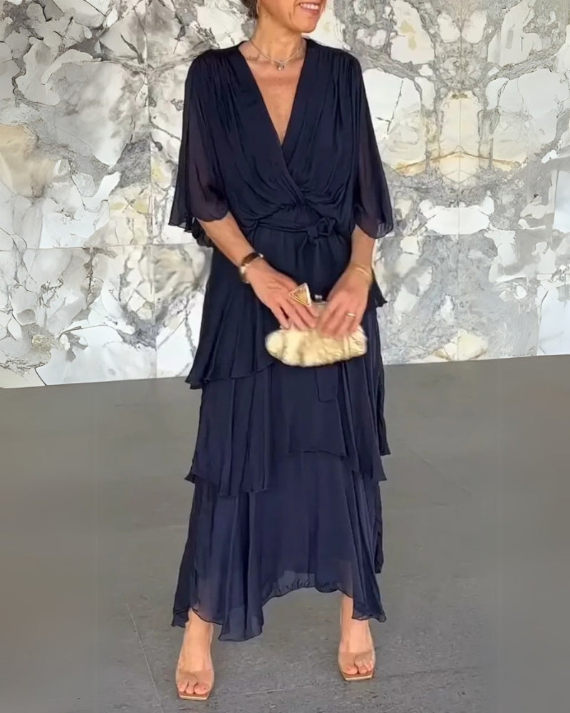 MAIGE - Vestido Elegante de Múltiples Capas