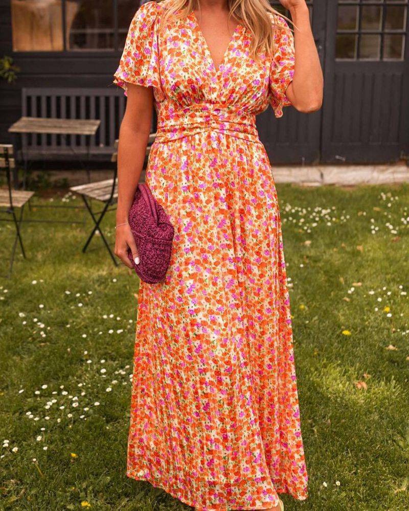 SEVILLA – Vestido Largo Mujer con Escote en V
