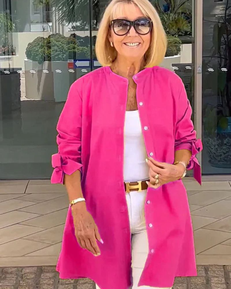 CHERISH - CAMISA DE ALGODÓN Y LINO