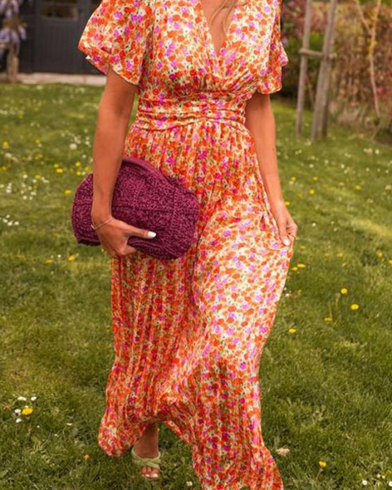 SEVILLA – Vestido Largo Mujer con Escote en V