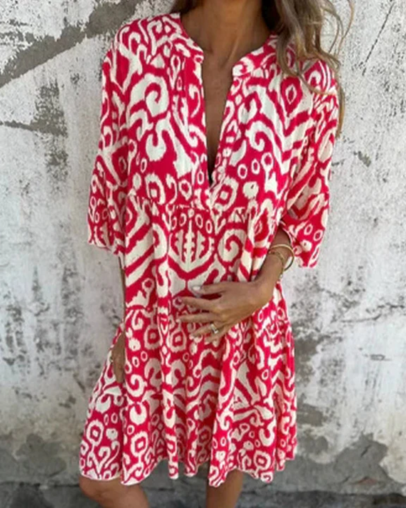 ARESE - VESTIDO DESENFADADO IMPRESO