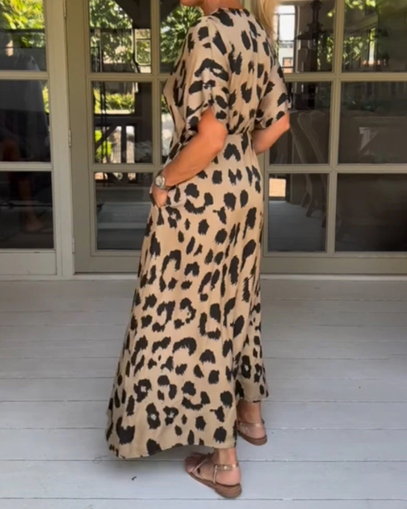 ONUIA - VESTIDO IMPRESO LEOPARDO