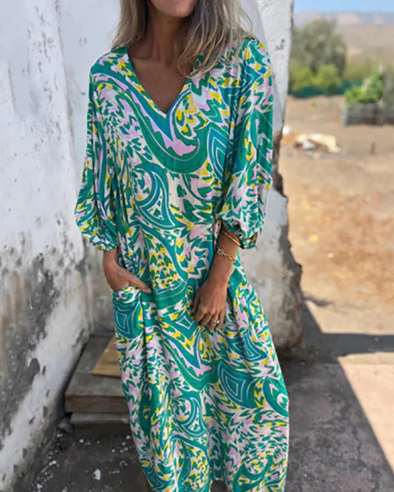 LARESA - Vestido largo bohemio