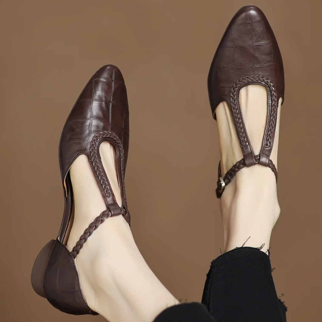 Sarah&Kate™| Kepa Zapatos Mary Jane de Cuero