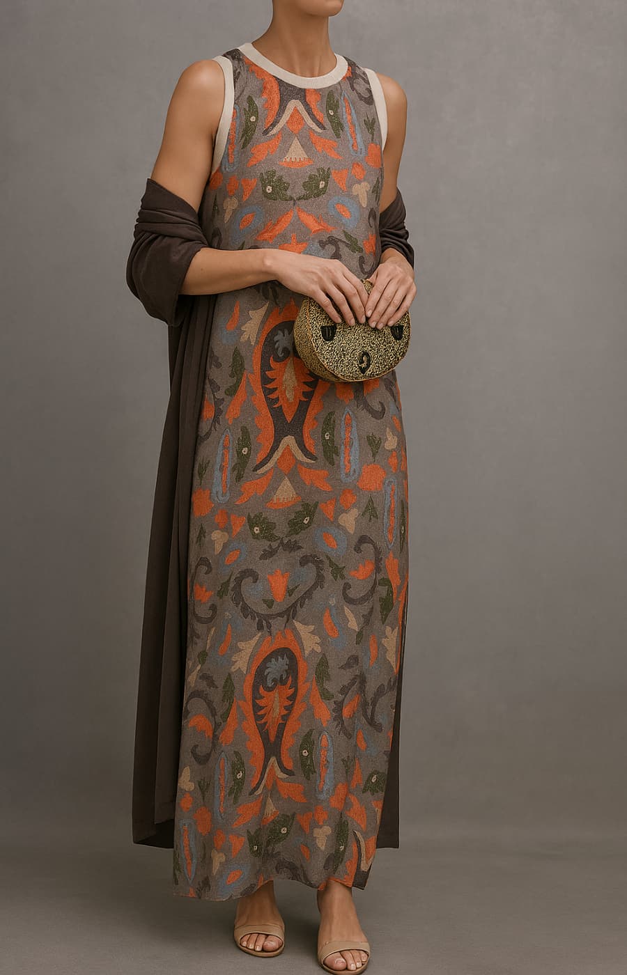 Vera | Elegante vestido con chal a juego