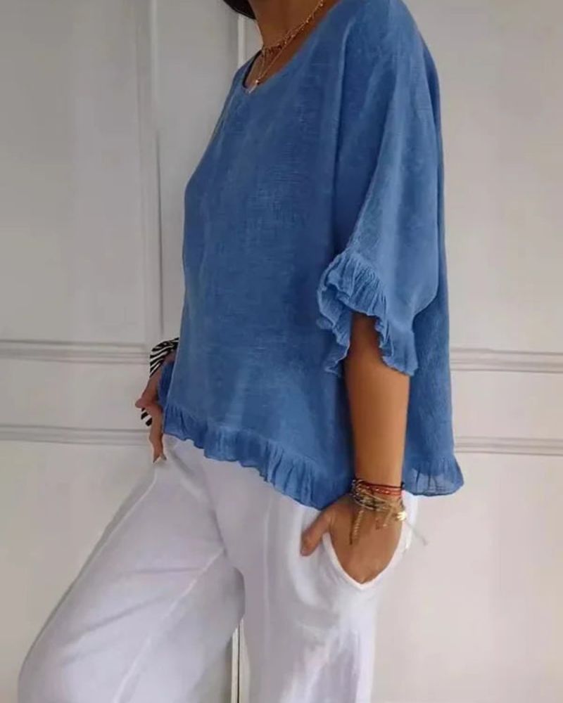 NABILA - CAMISA DE LINO ELEGANTE