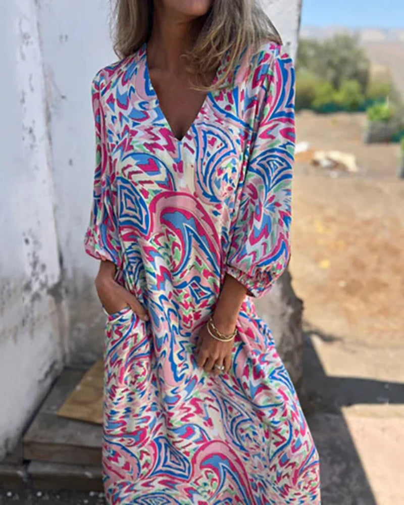 LARESA - Vestido largo bohemio