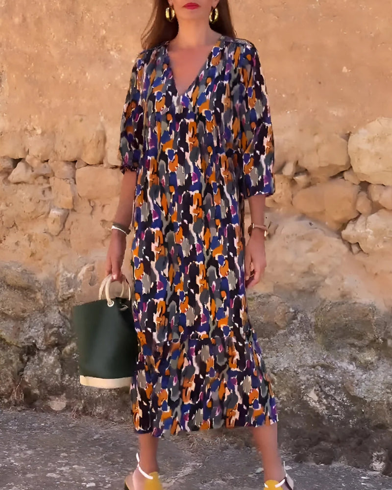 ASIRA - Vestido Bohème Impreso