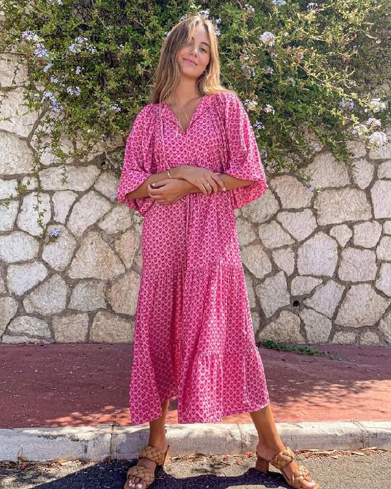 SANDY - VESTIDO LARGO CÓMODO Y DE TENDENCIA