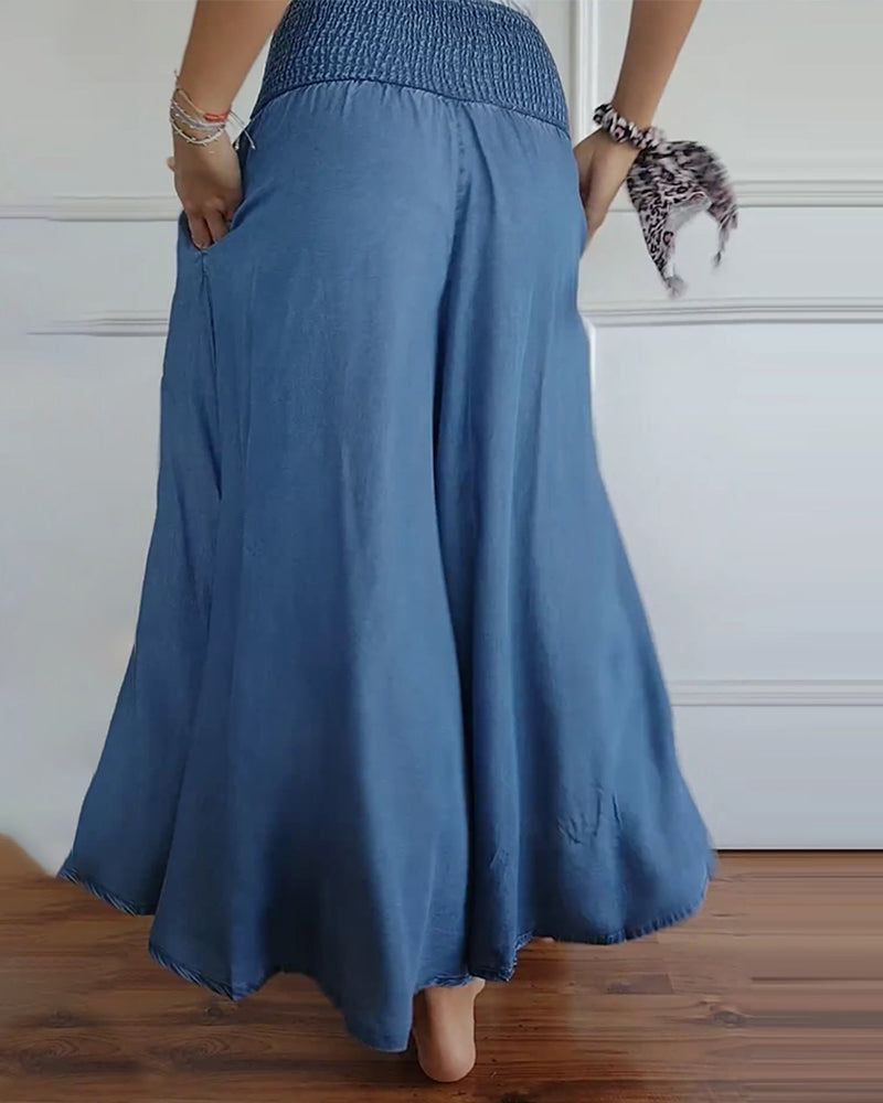 DANSA - PANTALÓN CÓMODO CON CINTURA ELÁSTICA