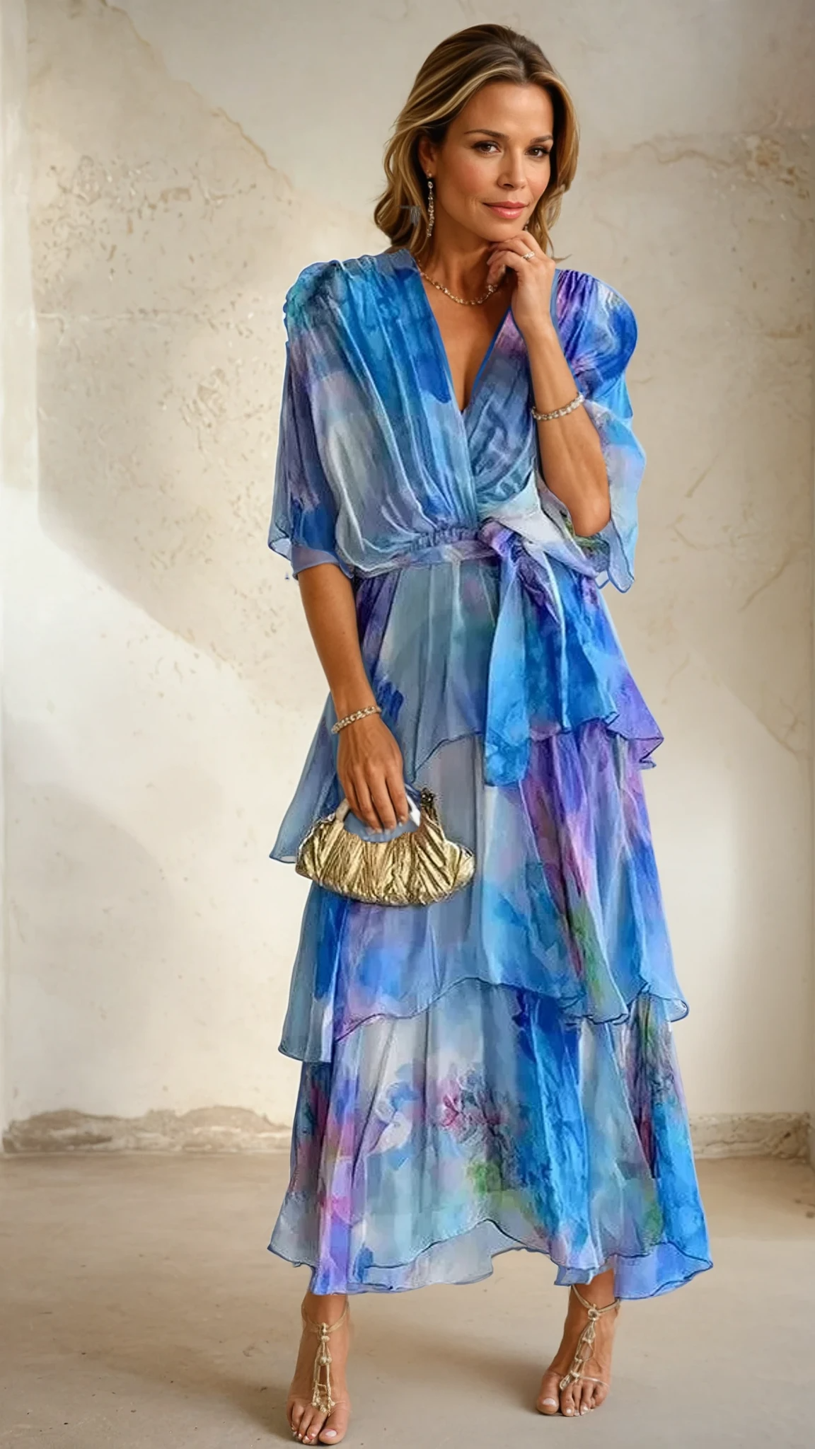 Vestido Capa Floral Soleil