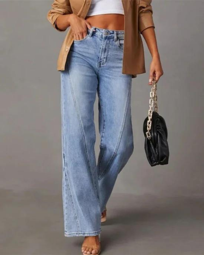 BANIA - JEANS DE PIERNA ANCHA