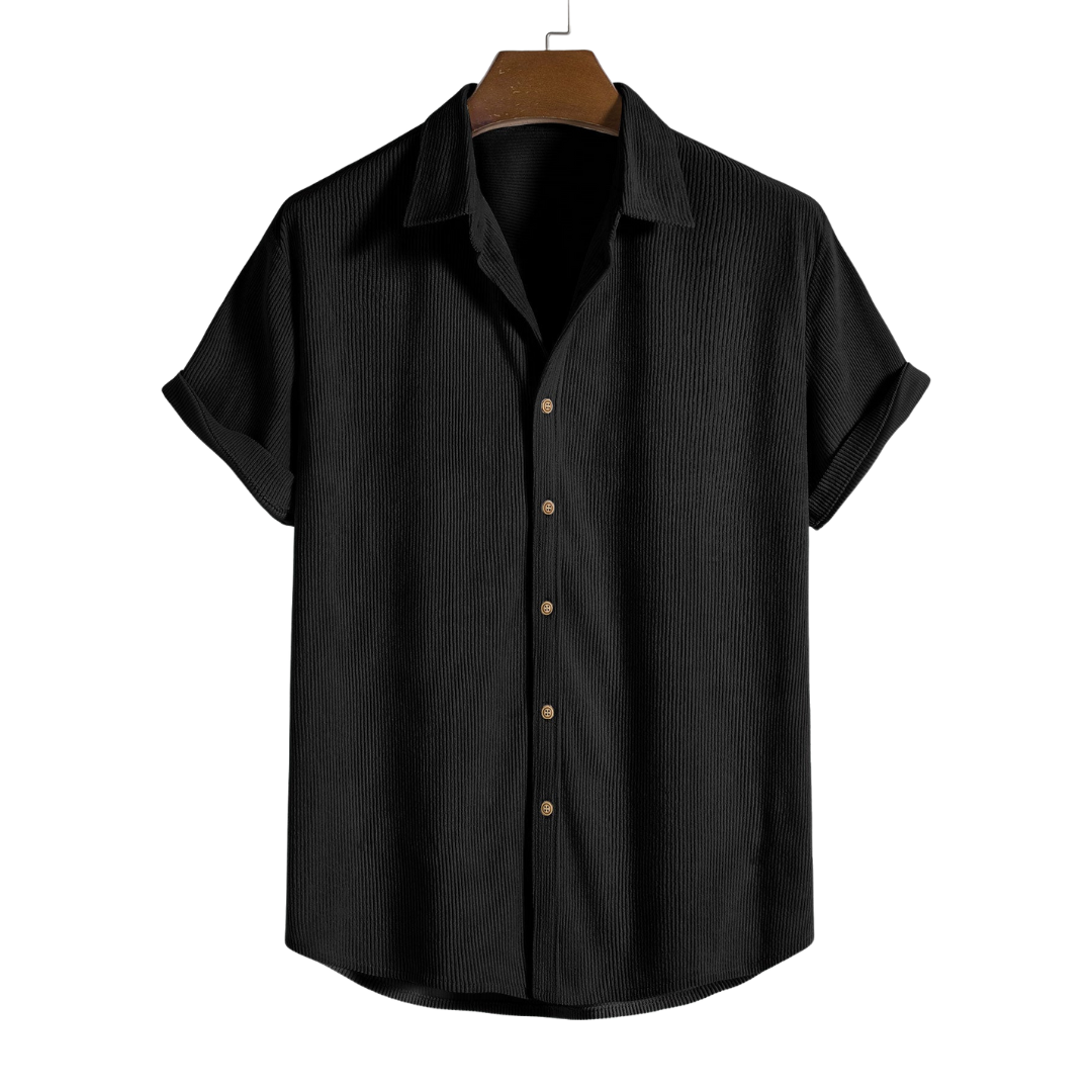 Camisa con Botones y Mangas Cortas