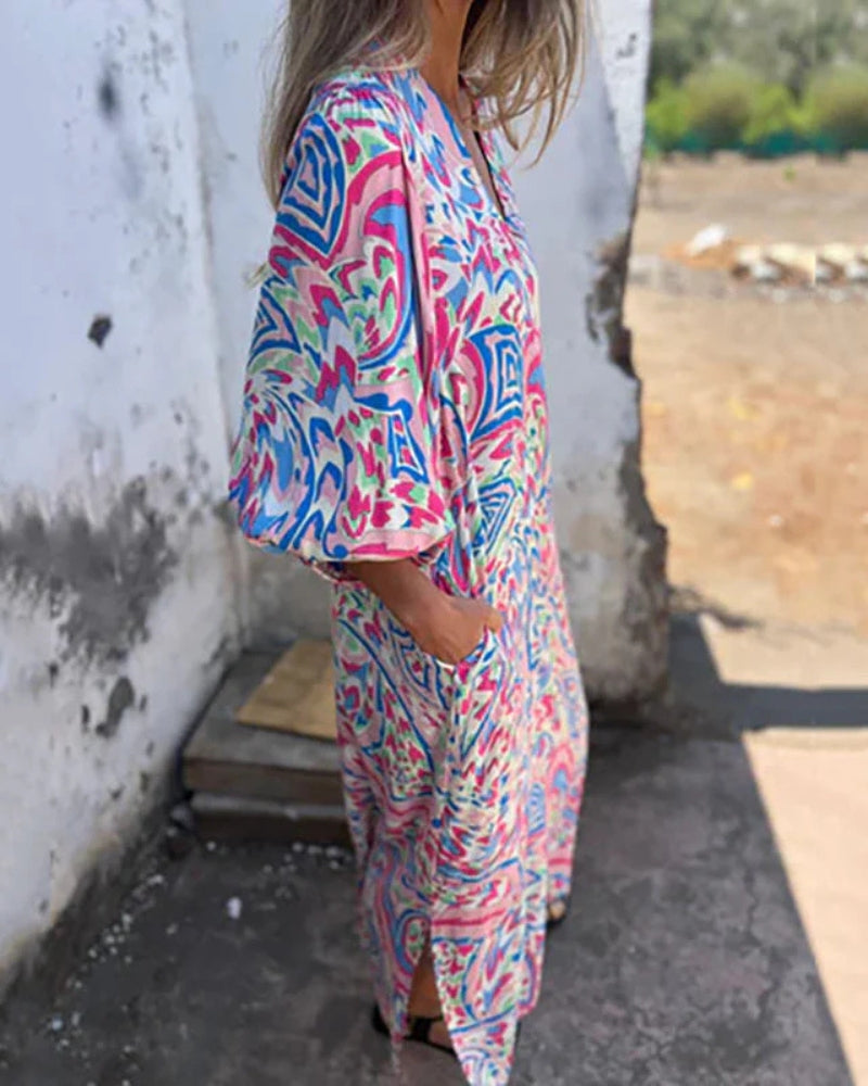LARESA - Vestido largo bohemio