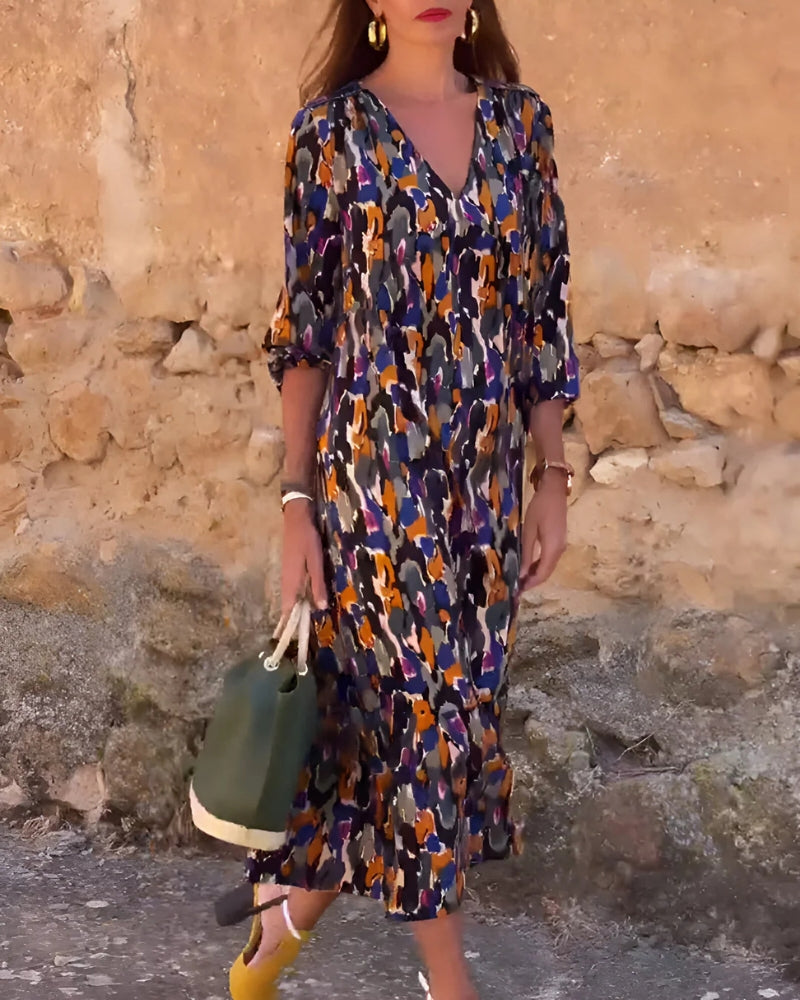 ASIRA - Vestido Bohème Impreso
