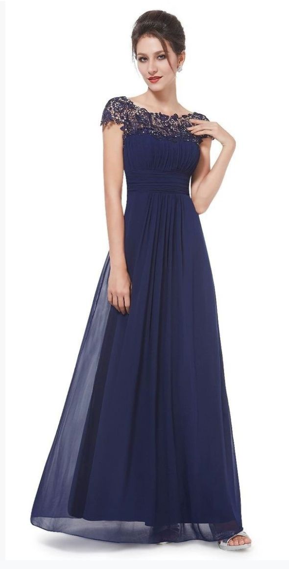 Shirley | Vestido de Dama de Honor con Escote Lacey