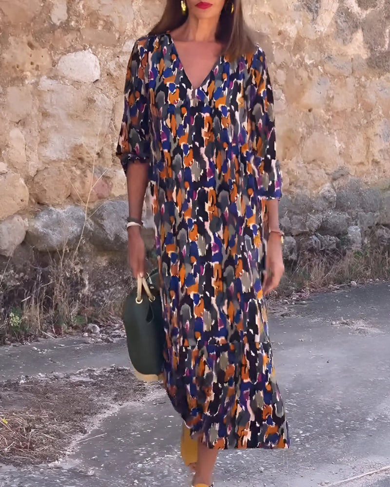ASIRA - Vestido Bohème Impreso