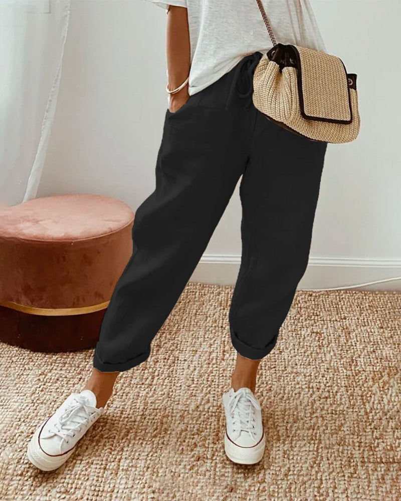BALI - PANTALÓN ELEGANTE DE ALGODÓN