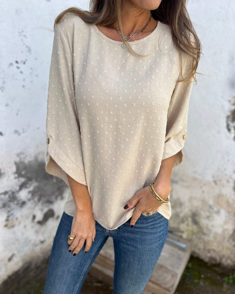 VARENA - BLUSA CHIC EN CHIFFON JACQUARD