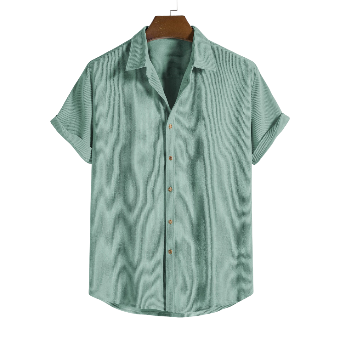 Camisa con Botones y Mangas Cortas