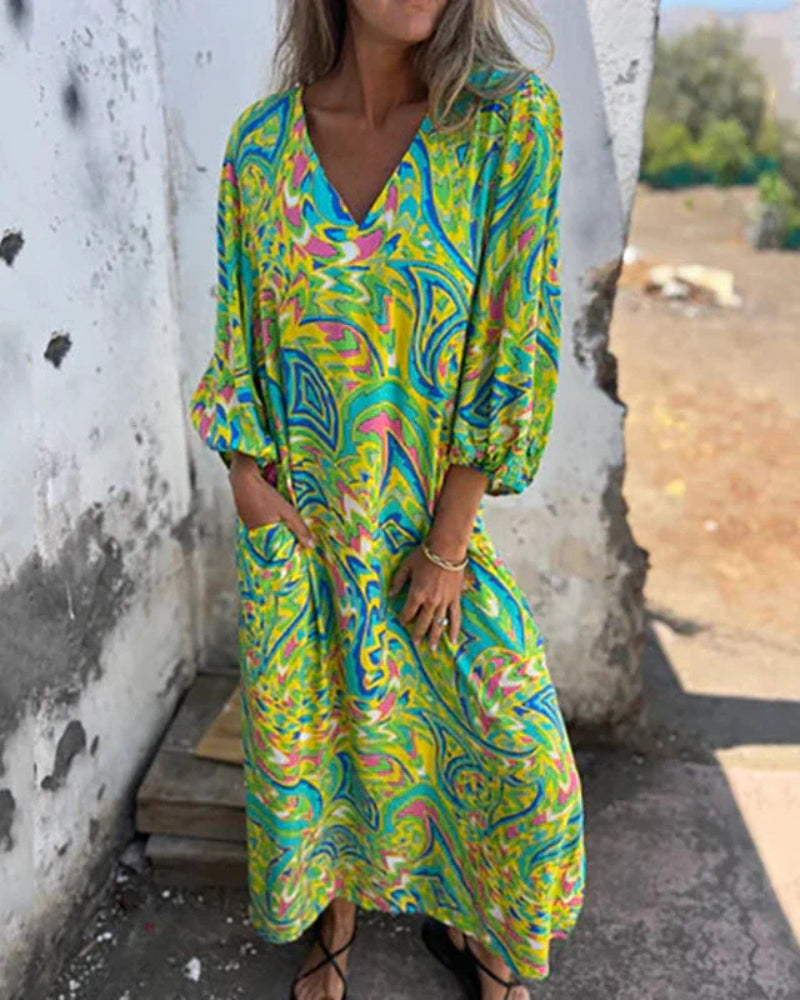 LARESA - Vestido largo bohemio